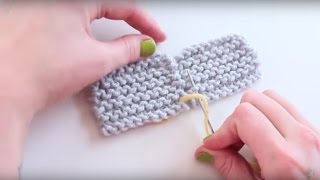 Knitting 101 How to Join Knitting with the Mattress Stitch [upl. by Emlin]