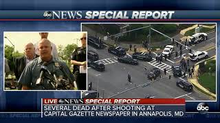 At least 5 dead in Annapolis newspaper office shooting [upl. by Britte]