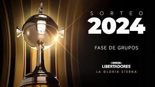 EN VIVO  SORTEO DE LA FASE DE GRUPOS  CONMEBOL LIBERTADORES 2024 [upl. by Sidonius]