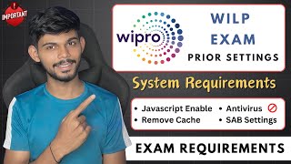 Wipro WILP System Requirements amp Important SAB Settings  Must Watch [upl. by Levin]