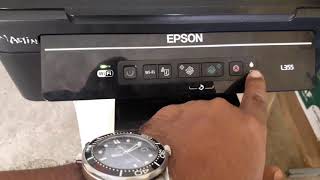 Epson L355 Bloqueada  resetear contador  epson l355 parpadea luz de tinta y papel [upl. by Mehelhteb976]