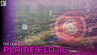 The Track of the F5 Plainfield IL Tornado 1990 [upl. by Enelyw]