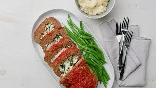 Pain de viande farci au feta aux épinards [upl. by Dorison78]