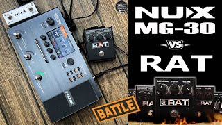 NUX MG 30 vs RAT Distortion  How to install Patch and IR  External Pedal Send Return [upl. by Trinl633]