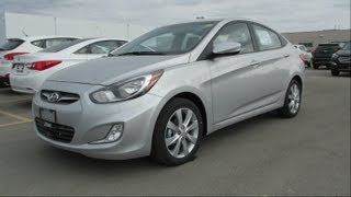 2013 Hyundai Accent GLS AUTO Start up Walkaround and Vehicle Tour [upl. by Adnilrev]