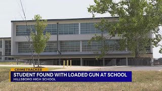 Student found with loaded gun at Hillsboro High School [upl. by Florenza416]