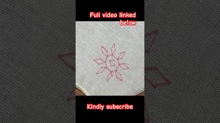 Handkerchief embroidery embroideryforbeginners embroiderytutorialsanddesigns [upl. by Chandal]