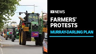 Riverina farmers rally against MurrayDarling water buybacks  ABC News [upl. by Assirim882]