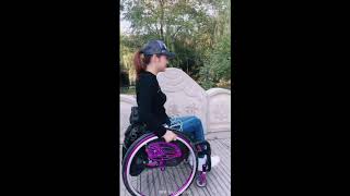 Paraplegic girl overcoming obstacles [upl. by Evita270]