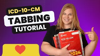 How to Tab Your ICD10CM Book  Medical Coding Tabbing Demonstration [upl. by Eilahs]