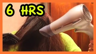 6 Hrs Hair Dryer Sound calm a fussy baby [upl. by Hsirahc]