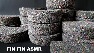 ASMR  Crumbling Colorful Stones with Black Sand in Water 329 [upl. by Clotilda]