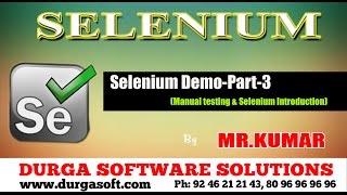 Selenium webdriver part 1  introduction [upl. by Suoivatnom]