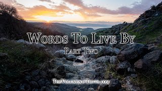 WORDS TO LIVE BY Part Two 127131  quotThe Fear of The Lord The Living Breadquot amp MORE w voice over [upl. by Hanan556]