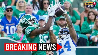 Winnipeg Blue Bombers Secure Narrow Victory Over Saskatchewan Roughriders in a Thrilling Finish [upl. by Narrad]