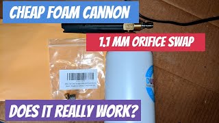 Does the 11mm Orifice Mod work with a 12 GPM Electric Pressure Washer FOAM CANNON MOD FAIL [upl. by Tekcirk907]