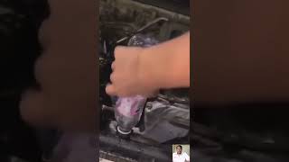 cleaning radiator oil process [upl. by Atekihs]