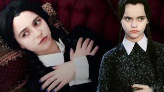 Wednesday Addams Makeup Transformation Tutorial MovieAccurate [upl. by Ynnos]