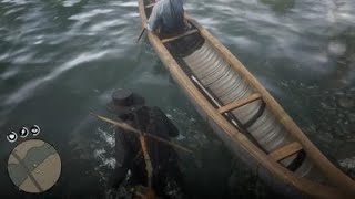 Red Dead Redemption 2 canoe bug [upl. by Ilah]