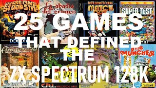 25 GAMES that DEFINED the ZX SPECTRUM 128K 19861988 [upl. by Anallese687]