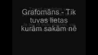 Grafomāns  Tik tuvas lietas kurām sakām nē vārdi lirikas lyrics [upl. by Aekan59]