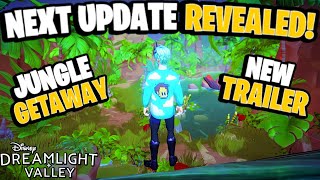 Update 13 Jungle Getaway ANNOUNCED New Trailer Coming This Wednesday  Dreamlight Valley [upl. by Attelliw495]