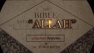 quotAllahquot Mentioned in the Bible [upl. by Ennagrom700]