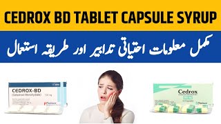 Cedrox 500 mg Uses  Cedrox BD 500 mg Uses  Cedrox Capsule 500 mg Uses and Side Effects in Urdu [upl. by Ardnasirhc]