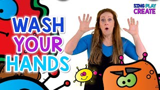 Germs Song for Children Wash Your Hands Song Hygiene Song Sing Play Create Kids Songs [upl. by Swartz]