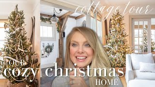 Cozy Cottage Christmas Tour  Decor Details  Christmas Inspiration 2022 [upl. by Yelak]