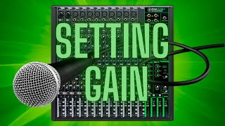 Setting Gain  Mackie ProFX16v3 [upl. by Reid]