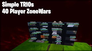 40 Player TRIO ZoneWars FFA Map Code 146924409680 [upl. by Evyn]