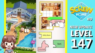 Screw Home Level 147 Solution Walkthrough New Version [upl. by Bohi]