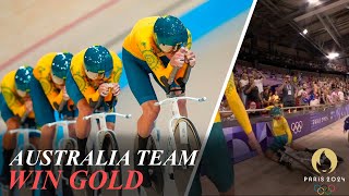 Australia Win Mens Team Pursuit Gold Great Britain Silver Italy Bronze  Track Cycling [upl. by Refinney]