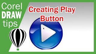 Play button in CorelDraw [upl. by Zarger]