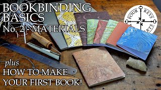 Bookbinding Basics Chapter 2  Basic Materials amp How To Make Your First Notebook [upl. by Octavian]