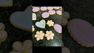 Royal icing cookie decorating compilation shorts cookies viralvideo ytshorts [upl. by Studner174]