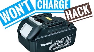 How to Fix Broken Makita 18V Battery Liion Not Charging Repair BL1830 [upl. by Airym259]