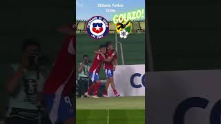 GRAN HABILITACION ENTRE LINEAS en el GOLAZO de Zidane YAÑEZ Chile SudamericanoSub15 futbolchileno [upl. by Anaeg]