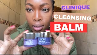 Clinique cleansing balm reviewTake the day off Get unready with me [upl. by Barnaba]