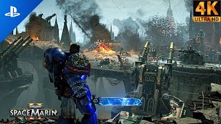 Alian Army VS Titus Marines  Warhammer 40K Immersive Gameplay  4K 60FPS [upl. by Gahl]