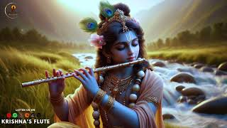 Meditative Lord Krishna Flute Music  Positive Energy Relaxing Body and Mind Yoga [upl. by Tevlev962]