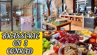 BRASSERIE ON 3 CONRAD MANILA LUNCH BUFFET TOUR [upl. by Inoek]