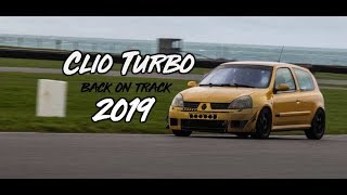 Clio 182 Turbo 2019  Catch up and Anglesey Circuit [upl. by Ayhtin]