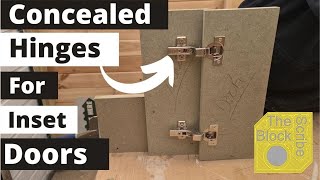 How to fit concealed hinges for inset door blockscribe jig [upl. by Nihahs962]