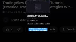 How To Paper Trade On TradingView [upl. by Alanson]