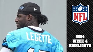 Panthers Rookie WR Xavier Legette ALL TOUCHES In Week 4  2024 Highlights vs Bengals [upl. by Llennol]