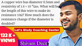 A copper wire has diameter 05mm and resistivity is 16×108 What will be the length of wire to mak [upl. by Ebaj]