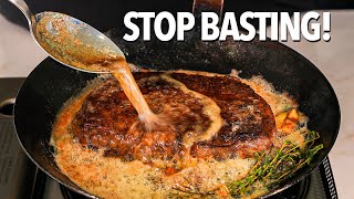 Why I STOP basting my steaks with BUTTER [upl. by Ilek]