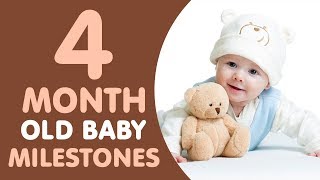 4 Months Old Baby Milestones [upl. by Dehsar271]